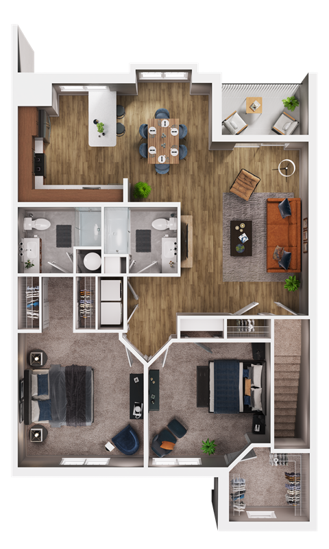Brand New LEED 2 Bedroom 2nd Floor